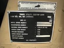 Load image into Gallery viewer, SOLD 1990 AM General M998 6.2L GM Diesel, HMMWV (Lot #763)
