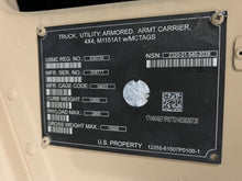 Load image into Gallery viewer, SOLD 2010 AM General M1151A1 GEP 6.5L Turbo Diesel, Only 17 Miles, 4 Speed w/OD, A/C (Lot #956)