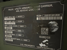 Load image into Gallery viewer, SOLD 2012 AM General M1151A1 Turbo Diesel, 4 Speed w/OD, A/C HMMWV (Lot #1388)