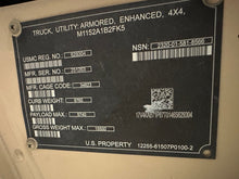 Load image into Gallery viewer, SOLD 2006 AM General M1152A1 Turbo Diesel, 4 Speed w/OD, A/C HMMWV (Lot #1322)