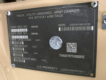Load image into Gallery viewer, SOLD 2007 AM General M1151A1 Turbo Diesel, 4 Speed, A/C Slantback HMMWV Military H1 (Lot#903)