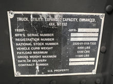 Load image into Gallery viewer, SOLD 2006 AM General M1152 GEP 6.5L Turbo Diesel, 4 Speed w/OD, A/C (Lot #951)