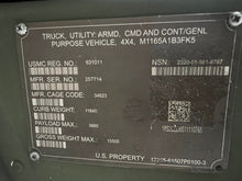 Load image into Gallery viewer, SOLD 2011 AM General M1165A1 GEP 6.5L Turbo Diesel, 4 Speed w/OD, A/C (Lot #1248)
