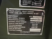 Load image into Gallery viewer, SOLD 2007 AM General M1097R1 6.5L GEP Diesel, NEW X-Doors, NEW Soft Top Kit (Lot #1405)