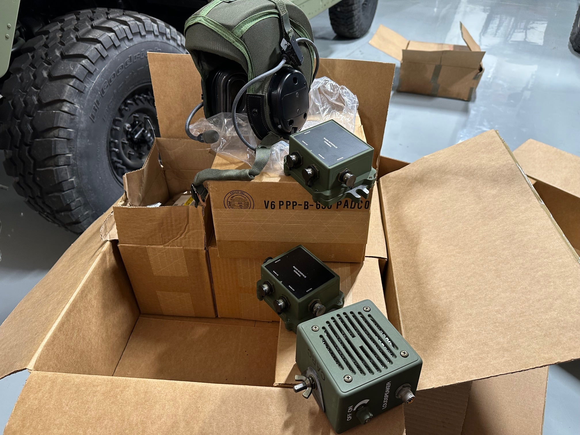 Mk Humvee Comm VIC-3 INTERCOM KIT NOS 5 CREW MCS FCCS HMMWV HUMVEE LMTV M1068 M998 M1 ...