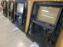 Load image into Gallery viewer, NEW Fiberglass Doors (Set of 4) Powder Coated Hardware, Fits all Variants, X Door Pattern
